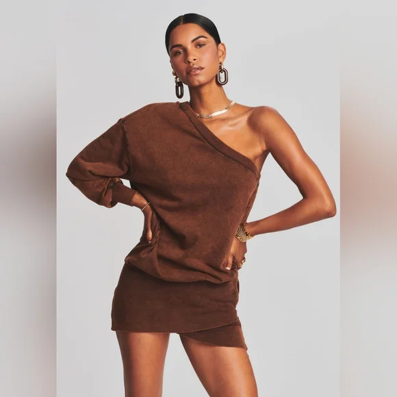 Retrofete Helana Terry Sweatshirt Dress Size M - Picture 4 of 5